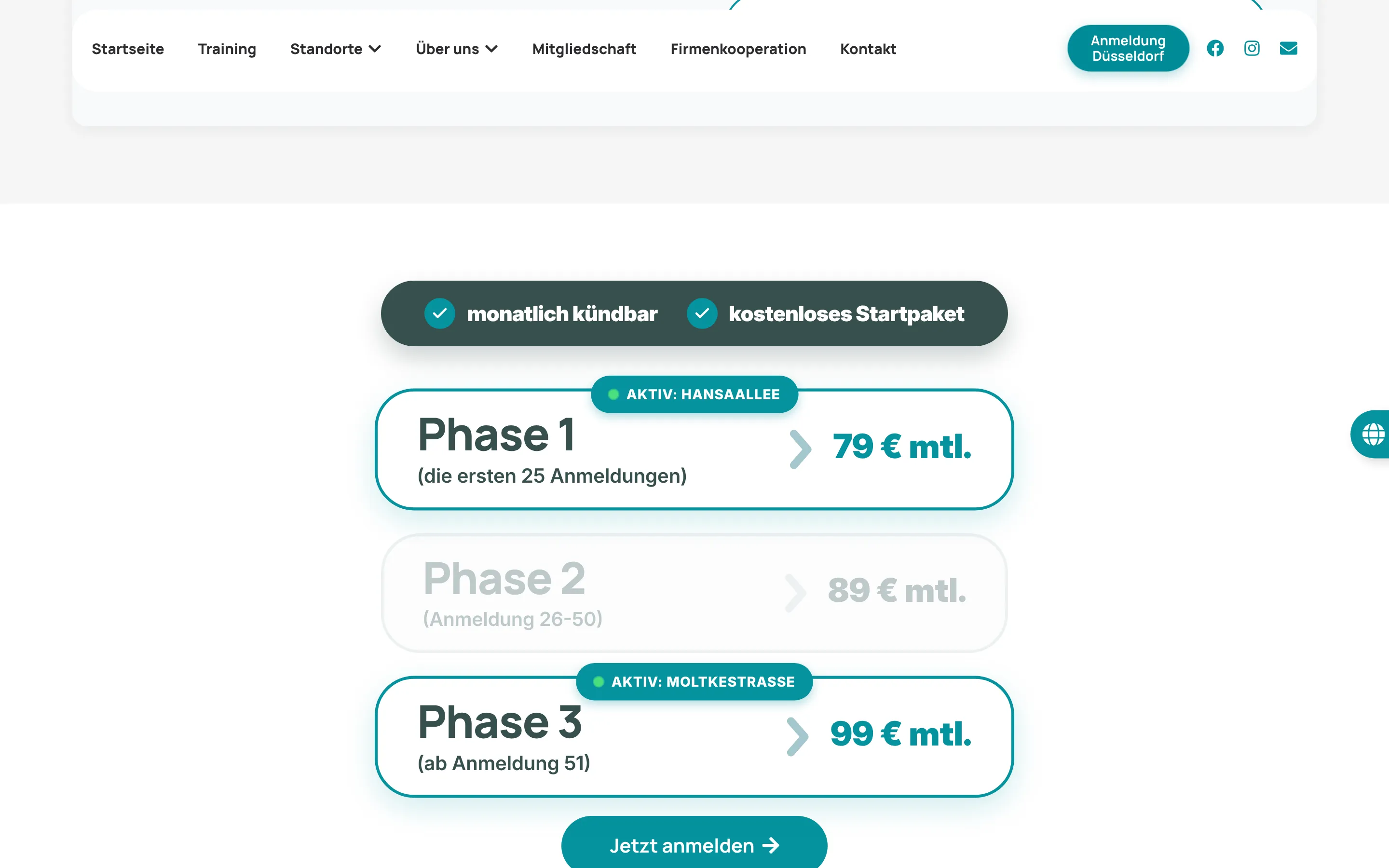 NiKa Frühbucher-Preisphasen 79, 89 und 99 Euro pro Monat je nach Anmeldezahl
